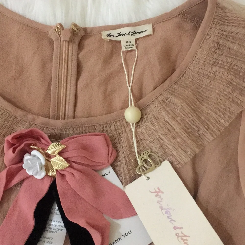 For Love & Lemons Esme Pin and Dress XS NWT - Picture 6 of 7